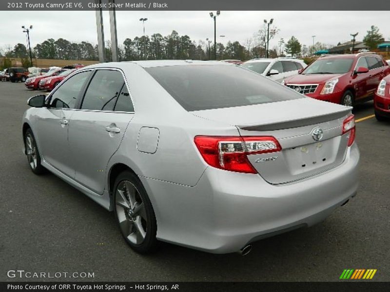 Classic Silver Metallic / Black 2012 Toyota Camry SE V6