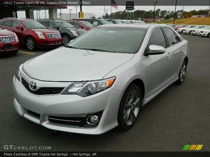 Classic Silver Metallic / Black 2012 Toyota Camry SE V6