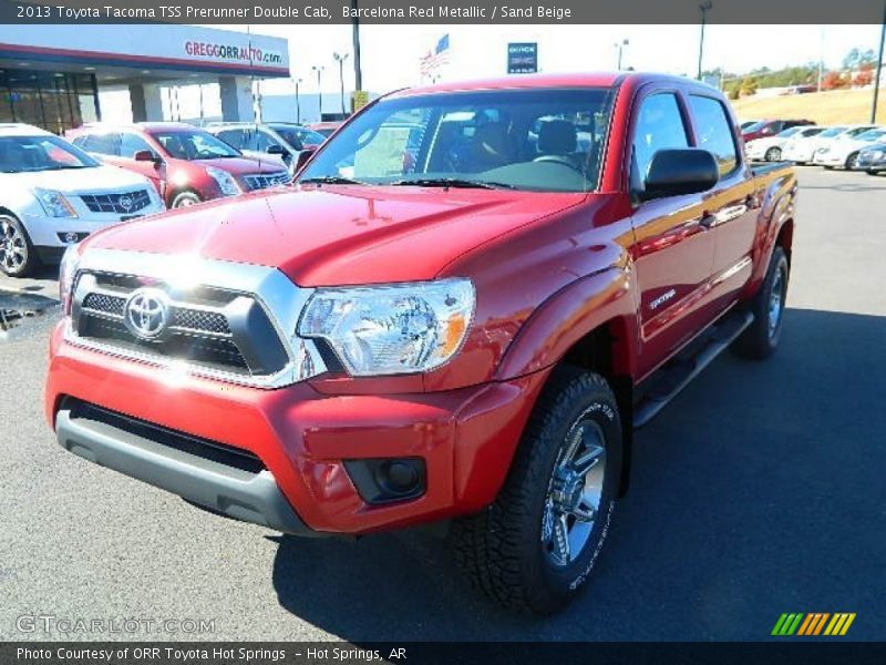 Barcelona Red Metallic / Sand Beige 2013 Toyota Tacoma TSS Prerunner Double Cab