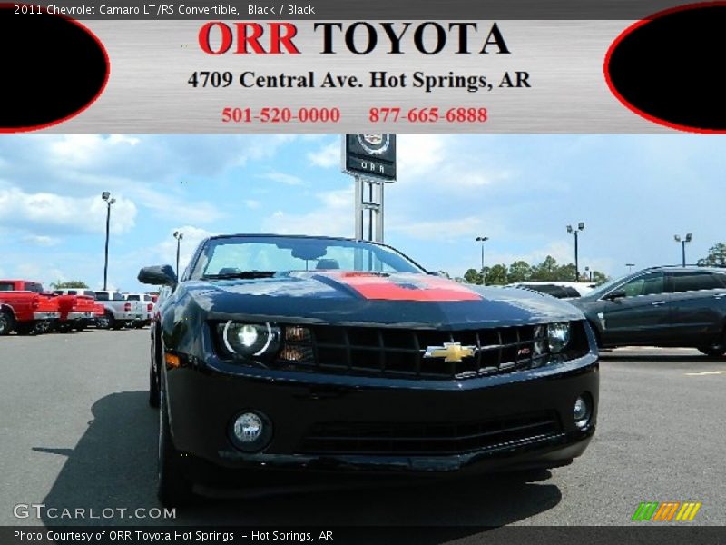 Black / Black 2011 Chevrolet Camaro LT/RS Convertible