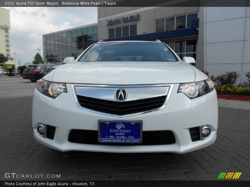 Bellanova White Pearl / Taupe 2012 Acura TSX Sport Wagon