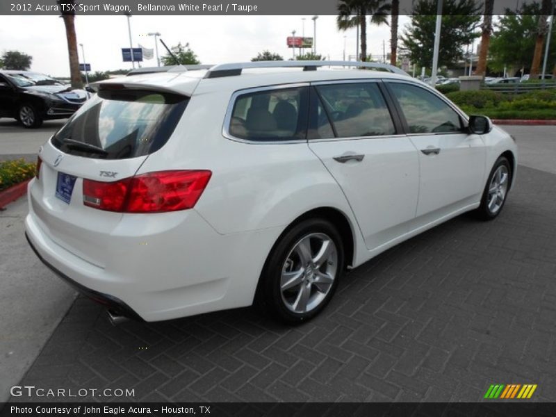 Bellanova White Pearl / Taupe 2012 Acura TSX Sport Wagon