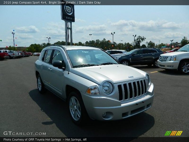 Bright Silver Metallic / Dark Slate Gray 2010 Jeep Compass Sport 4x4