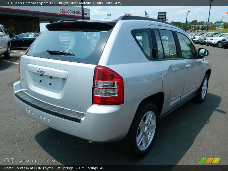 Bright Silver Metallic / Dark Slate Gray 2010 Jeep Compass Sport 4x4