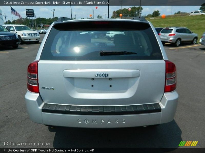 Bright Silver Metallic / Dark Slate Gray 2010 Jeep Compass Sport 4x4