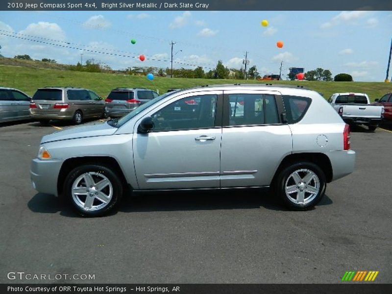 Bright Silver Metallic / Dark Slate Gray 2010 Jeep Compass Sport 4x4