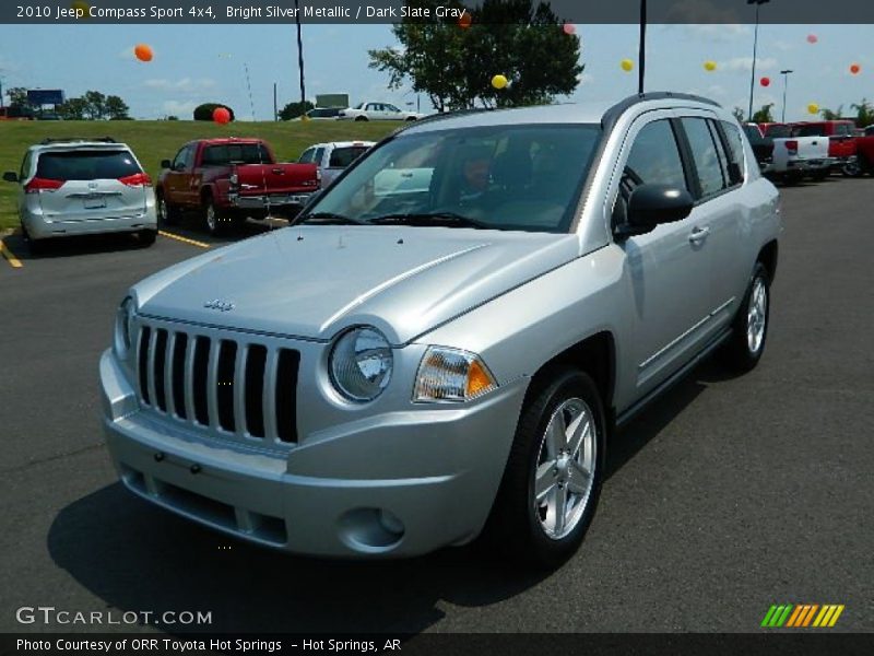 Bright Silver Metallic / Dark Slate Gray 2010 Jeep Compass Sport 4x4