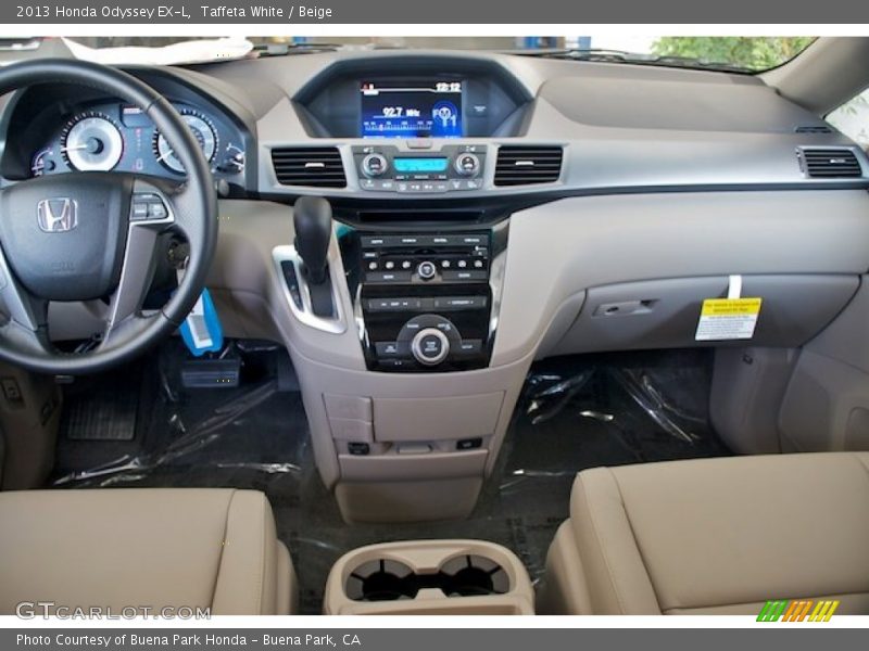 Taffeta White / Beige 2013 Honda Odyssey EX-L