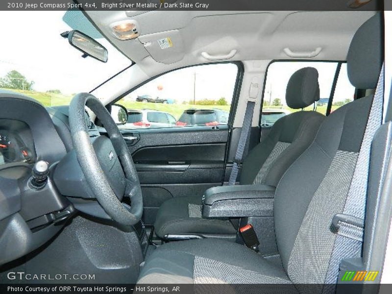 Bright Silver Metallic / Dark Slate Gray 2010 Jeep Compass Sport 4x4