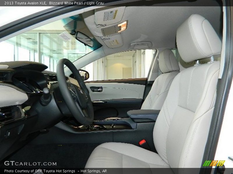Blizzard White Pearl / Light Gray 2013 Toyota Avalon XLE