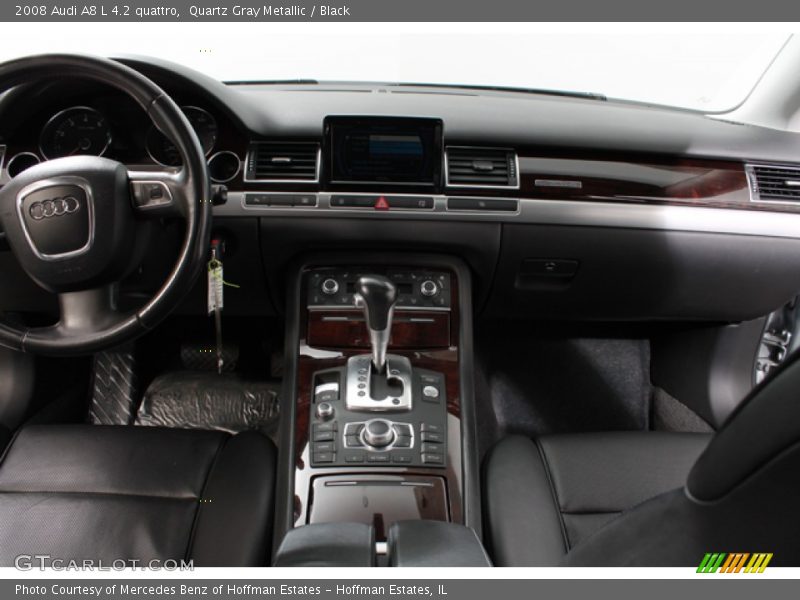 Quartz Gray Metallic / Black 2008 Audi A8 L 4.2 quattro