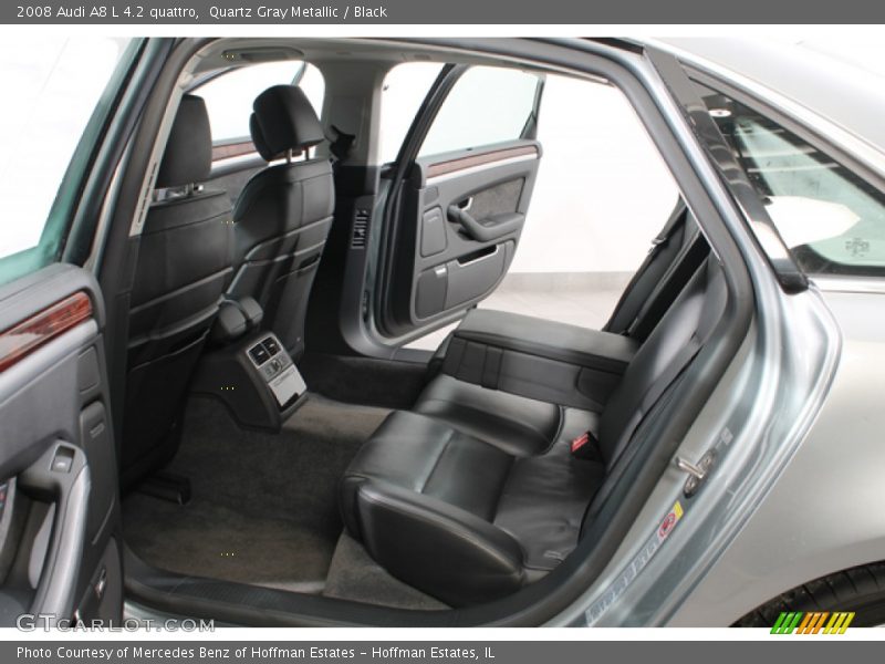 Quartz Gray Metallic / Black 2008 Audi A8 L 4.2 quattro