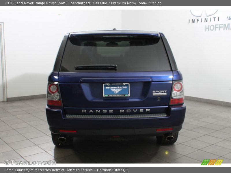 Bali Blue / Premium Ivory/Ebony Stitching 2010 Land Rover Range Rover Sport Supercharged