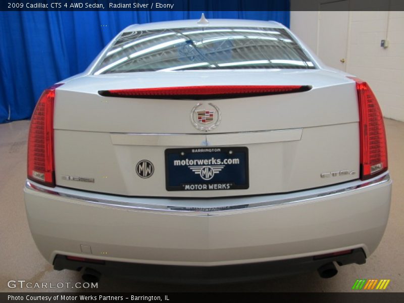 Radiant Silver / Ebony 2009 Cadillac CTS 4 AWD Sedan
