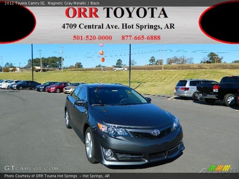 Magnetic Gray Metallic / Black 2012 Toyota Camry SE