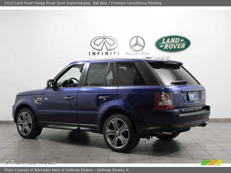 Bali Blue / Premium Ivory/Ebony Stitching 2010 Land Rover Range Rover Sport Supercharged