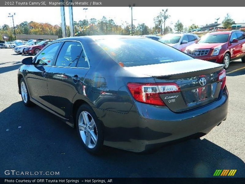 Magnetic Gray Metallic / Black 2012 Toyota Camry SE