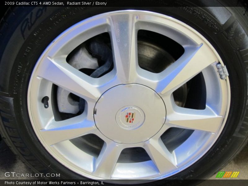 Radiant Silver / Ebony 2009 Cadillac CTS 4 AWD Sedan