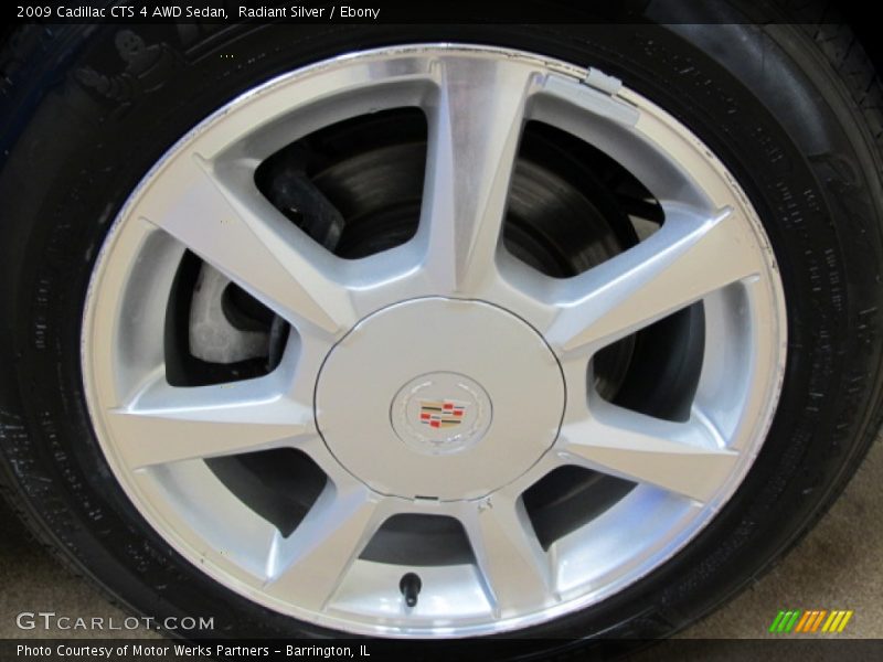 Radiant Silver / Ebony 2009 Cadillac CTS 4 AWD Sedan