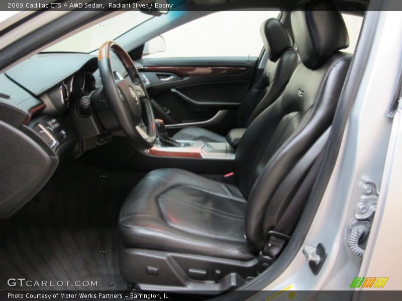 Radiant Silver / Ebony 2009 Cadillac CTS 4 AWD Sedan