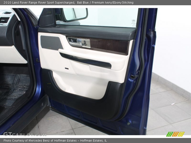 Bali Blue / Premium Ivory/Ebony Stitching 2010 Land Rover Range Rover Sport Supercharged