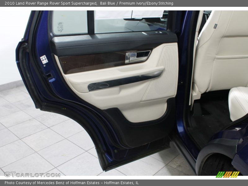 Bali Blue / Premium Ivory/Ebony Stitching 2010 Land Rover Range Rover Sport Supercharged