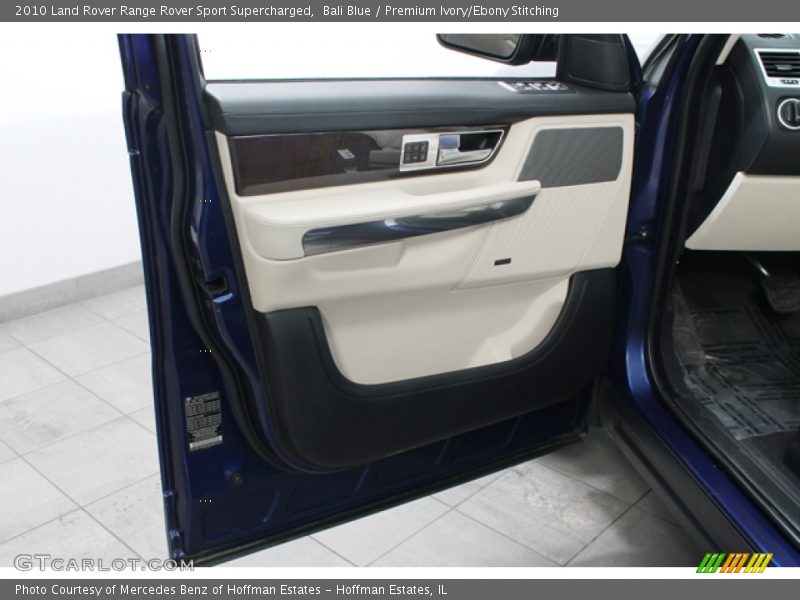 Bali Blue / Premium Ivory/Ebony Stitching 2010 Land Rover Range Rover Sport Supercharged