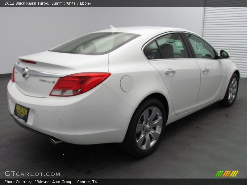 Summit White / Ebony 2012 Buick Regal Turbo