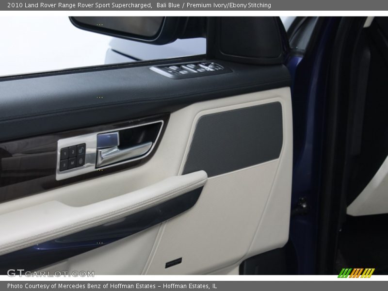 Bali Blue / Premium Ivory/Ebony Stitching 2010 Land Rover Range Rover Sport Supercharged