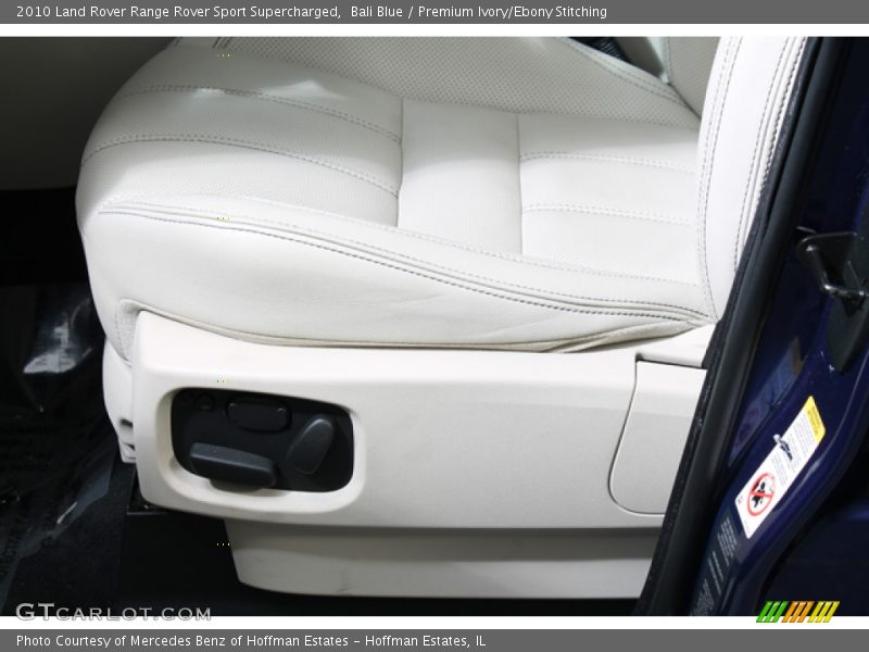 Bali Blue / Premium Ivory/Ebony Stitching 2010 Land Rover Range Rover Sport Supercharged