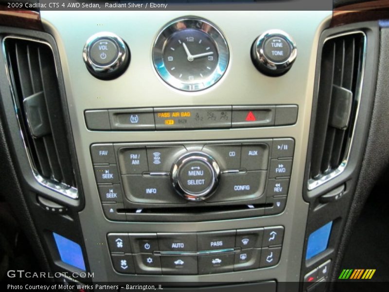Radiant Silver / Ebony 2009 Cadillac CTS 4 AWD Sedan