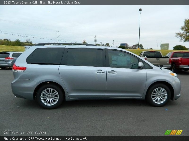 Silver Sky Metallic / Light Gray 2013 Toyota Sienna XLE