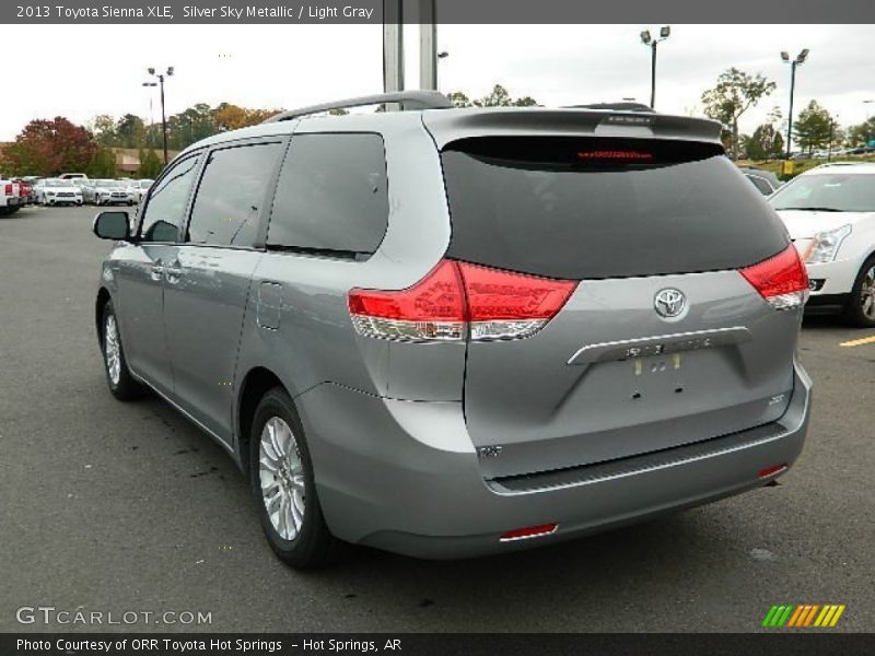 Silver Sky Metallic / Light Gray 2013 Toyota Sienna XLE