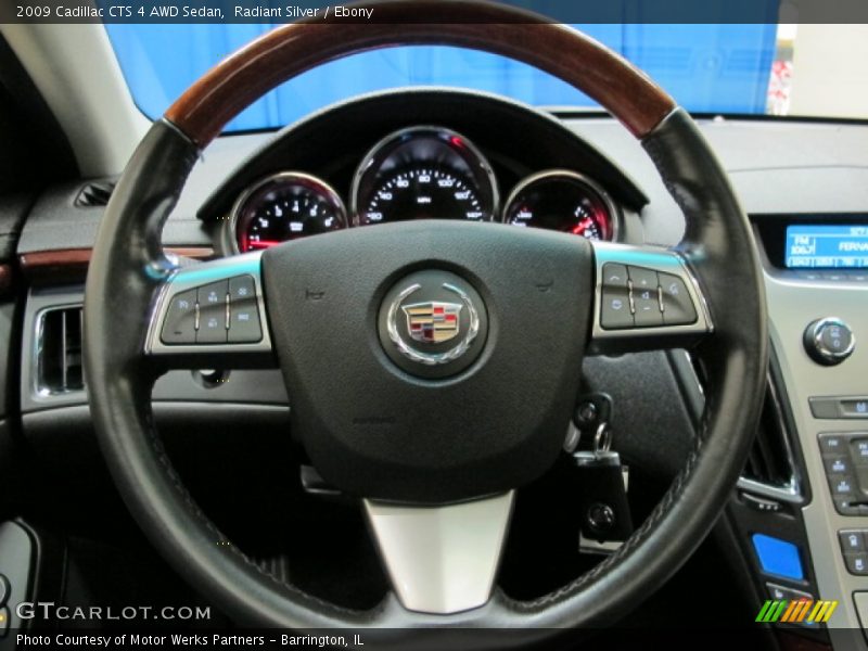 Radiant Silver / Ebony 2009 Cadillac CTS 4 AWD Sedan