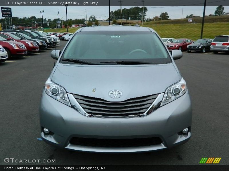Silver Sky Metallic / Light Gray 2013 Toyota Sienna XLE