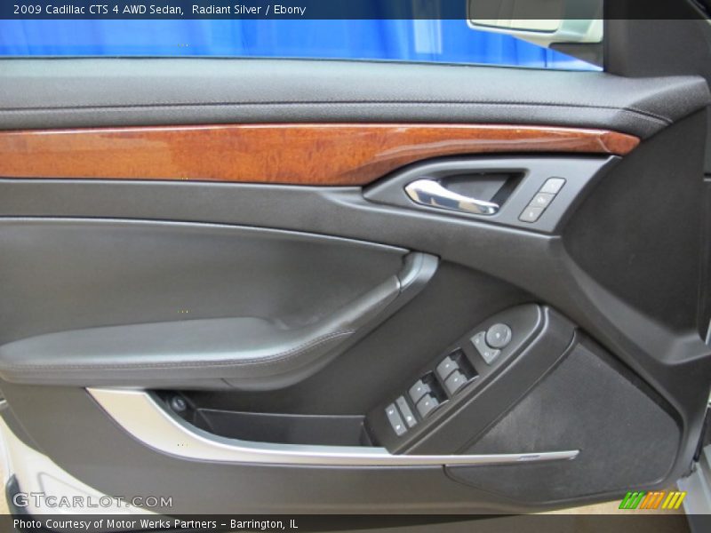 Radiant Silver / Ebony 2009 Cadillac CTS 4 AWD Sedan