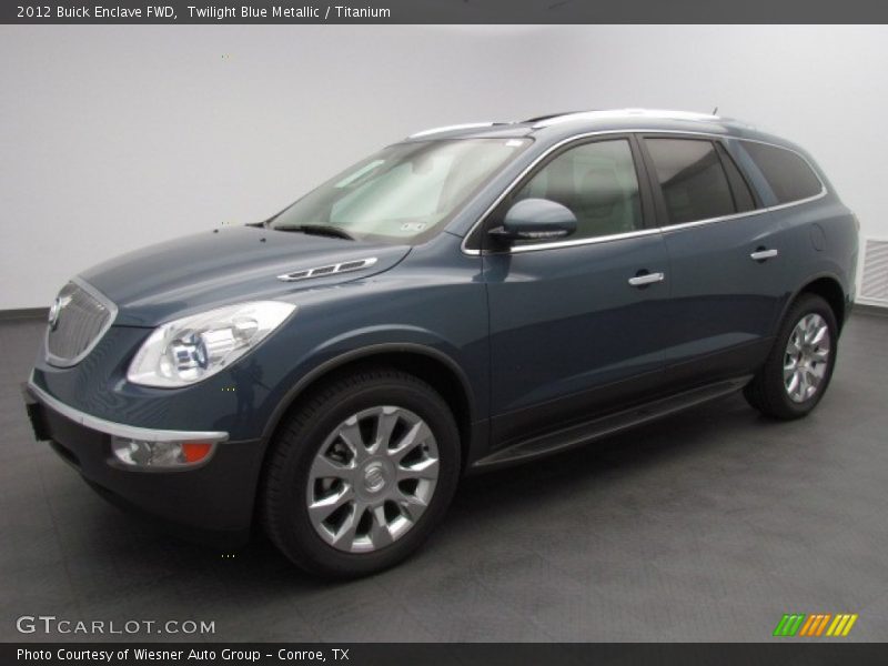 Twilight Blue Metallic / Titanium 2012 Buick Enclave FWD