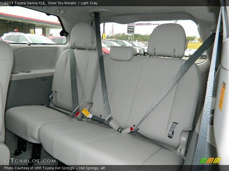 Silver Sky Metallic / Light Gray 2013 Toyota Sienna XLE