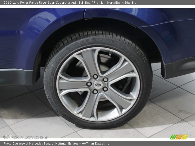 Bali Blue / Premium Ivory/Ebony Stitching 2010 Land Rover Range Rover Sport Supercharged