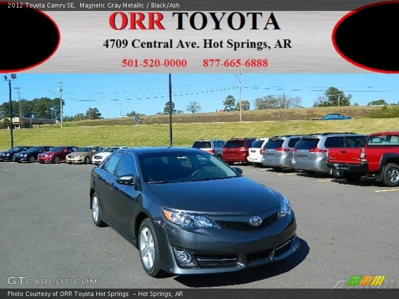 Magnetic Gray Metallic / Black/Ash 2012 Toyota Camry SE