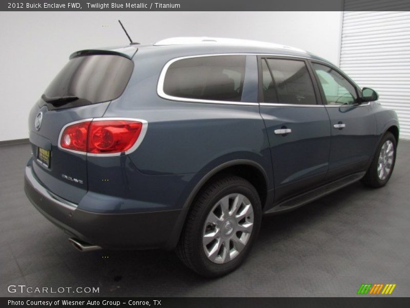 Twilight Blue Metallic / Titanium 2012 Buick Enclave FWD