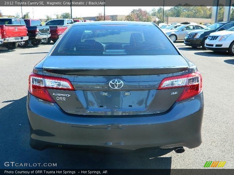 Magnetic Gray Metallic / Black/Ash 2012 Toyota Camry SE