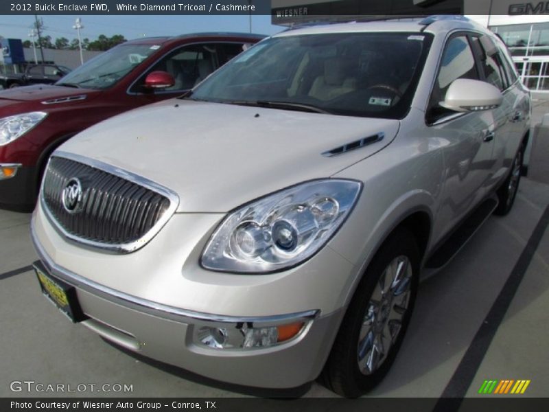 White Diamond Tricoat / Cashmere 2012 Buick Enclave FWD