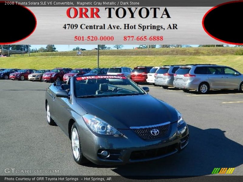 Magnetic Gray Metallic / Dark Stone 2008 Toyota Solara SLE V6 Convertible