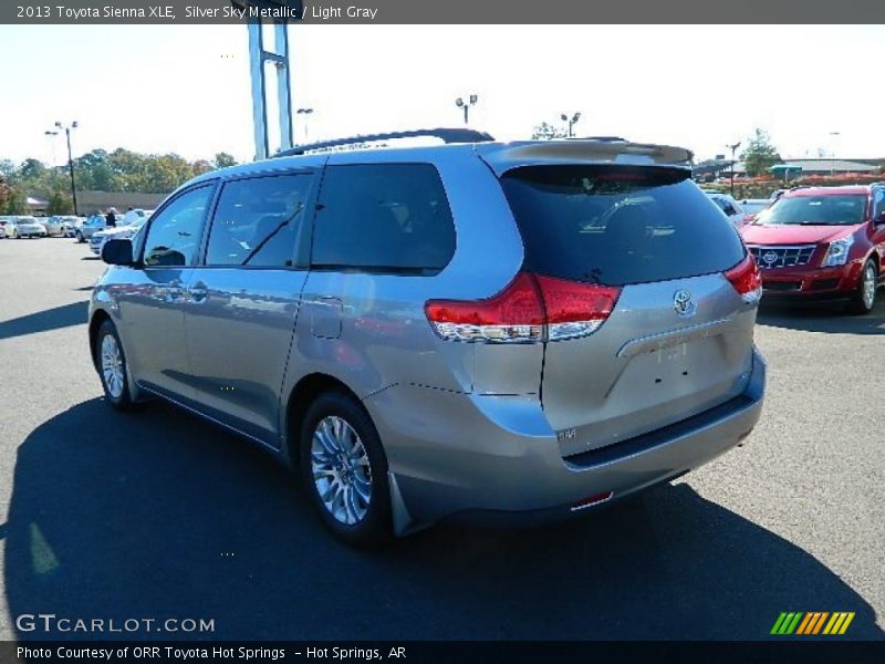 Silver Sky Metallic / Light Gray 2013 Toyota Sienna XLE