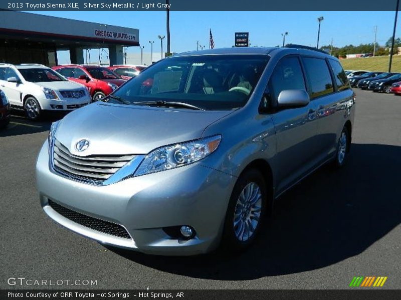 Silver Sky Metallic / Light Gray 2013 Toyota Sienna XLE