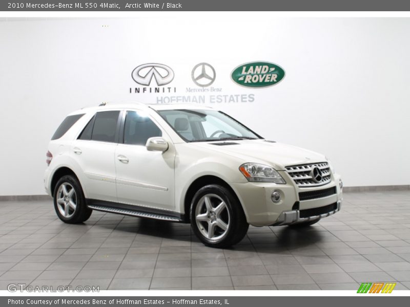 Arctic White / Black 2010 Mercedes-Benz ML 550 4Matic