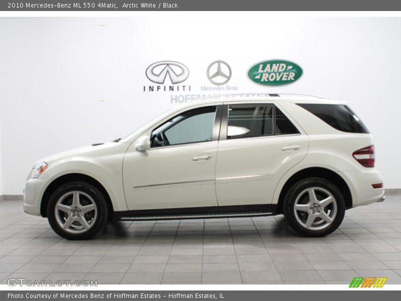 Arctic White / Black 2010 Mercedes-Benz ML 550 4Matic