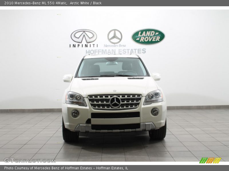 Arctic White / Black 2010 Mercedes-Benz ML 550 4Matic