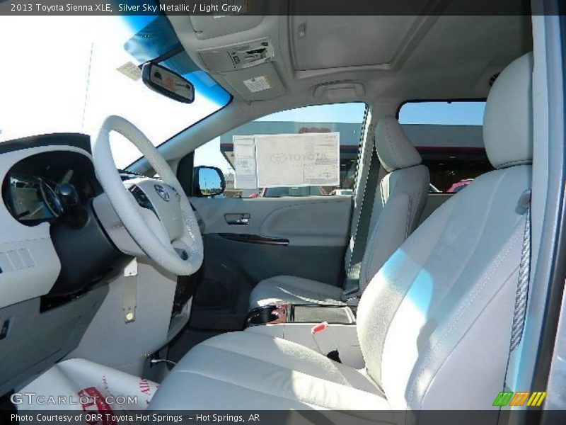 Silver Sky Metallic / Light Gray 2013 Toyota Sienna XLE